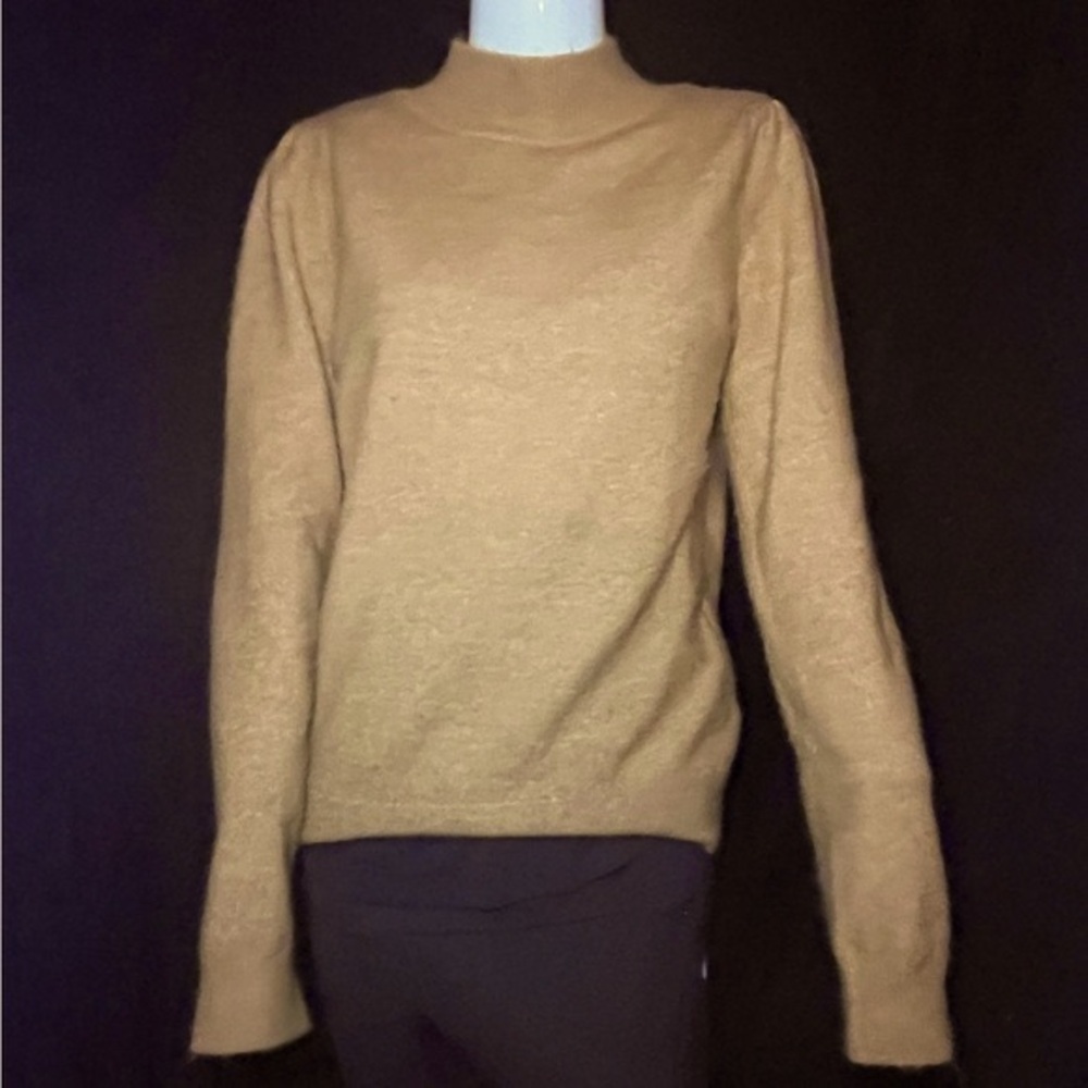 A Loves A Camel Color Mock Turtleneck Sweater, Si… - image 2